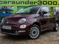 Used Fiat 500 Lounge 69 HP (50 kW) 2018 Red Hatchback