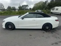 Used Mercedes E220 AMG line 2021 White Cabriolet