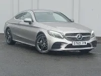 Used Mercedes C200 AMG Line Premium 184 HP (135 kW) 2019 Silver Coupe