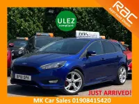 Used Ford Focus ST-Line X 140 HP (102 kW) 2018 Deep impact blue Hatchback