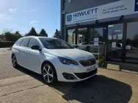 Used Peugeot 308 GT-line 120 HP (88 kW) 2016 White Estate