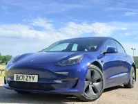Used Tesla Model 3 Long Range AWD 254 kW (346 HP) 2021 Blue Sedan