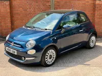 Used Fiat 500 Lounge 69 HP (50 kW) 2018 Blue Hatchback