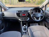Begagnad Kia Rio 2015 Vit Halvkombi