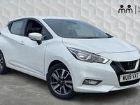Used Nissan Micra Acenta 69 HP (50 kW) 2019 White Hatchback