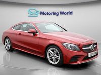 Used Mercedes C200 AMG line 198 HP (145 kW) 2019 Red Coupe