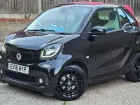 Used Smart ForTwo Cabrio Premium 71 HP (52 kW) 2016 Black Cabriolet