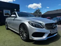 Used Mercedes C220 AMG line 170 HP (125 kW) 2017 Silver Sedan
