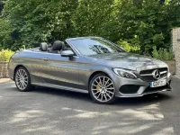 Used Mercedes C220 AMG line 2017 Grey Cabriolet