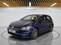 Used VW Golf VII SE 110 HP (80 kW) 2018 Blue Hatchback
