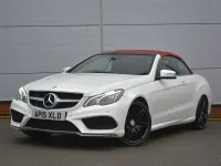 Used Mercedes E400 AMG line 333 HP (244 kW) 2015 Diamond white Cabriolet