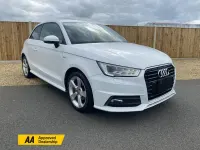Used Audi A1 S-Line 95 HP (69 kW) 2015 White Hatchback