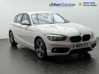 Used BMW 118 Sport Line 2019 White Hatchback