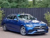 Used Mercedes C200 AMG line 204 HP (150 kW) 2024 Blue Coupe