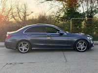 Usado Mercedes C220 AMG Line Premium Plus 2016 Gris Berlina