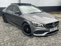 Begagnad Mercedes CLA200 AMG line 156 HK (114 kW) 2018 Grå Sportkupé