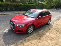 Used Audi A3 Sportback Design 116 HP (85 kW) 2017 Red Hatchback