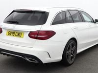 Used Mercedes C220 AMG line 194 HP (142 kW) 2019 White Estate