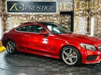 Used Mercedes C250 AMG line 204 HP (150 kW) 2017 Red Coupe