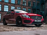 Used Mercedes C220 AMG line 2016 Red Sedan