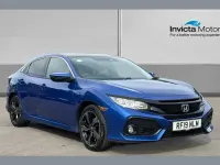 Used Honda Civic EX 127 HP (93 kW) 2019 Brilliant sporty blue metallic Hatchback