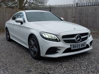 Used Mercedes C200 AMG line 184 HP (135 kW) 2019 White Coupe