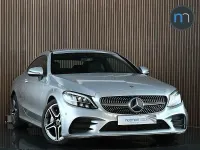 Used Mercedes C300 AMG line 258 HP (189 kW) 2019 Silver Coupe