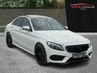 Used Mercedes C220 AMG Line Premium 170 HP (125 kW) 2017 White Sedan