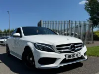 Used Mercedes C200 AMG line 136 HP (100 kW) 2016 White Sedan