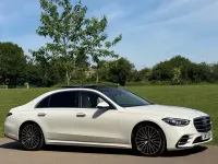 Used Mercedes S500L AMG line 2021 White Sedan
