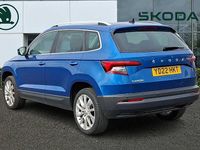 Used Skoda Karoq SE L 110 HP (80 kW) 2022 Race blue metallic SUV