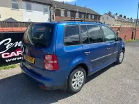 Used VW Touran S 102 HP (75 kW) 2010 Blue MPV