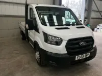 Used Ford Transit 130 HP (95 kW) 2019 White Cabriolet
