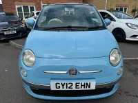 Used Fiat 500 Lounge 69 HP (50 kW) 2012 Blue Hatchback