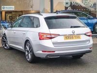 Used Skoda Superb SportLine 148 HP (108 kW) 2019 Brilliant silver metallic Estate