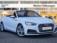 Used Audi A5 Cabriolet S-Line 214 HP (157 kW) 2017 White Cabriolet