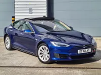 Used Tesla Model S 235 kW (320 HP) 2016 Blue Hatchback