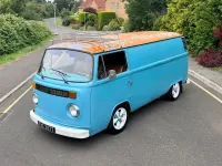 Used VW T2 50 HP (36 kW) 1978 Blue/orange Van