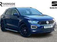 Used VW T-Roc R-line 115 HP (84 kW) 2019 Atlanitc blue SUV