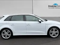 Begagnad Audi A3 S-Line 150 HK (110 kW) 2018 Vit Sedan