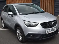 Used Vauxhall Crossland X 81 HP (59 kW) 2017 Silver SUV