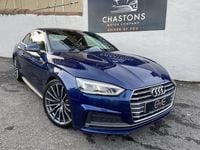 Begagnad Audi A5 S-Line 190 HK (139 kW) 2018 Blå Sportkupé
