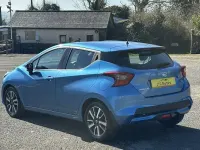 Used Nissan Micra Acenta 71 HP (52 kW) 2017 Blue Hatchback