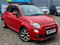 Used Fiat 500C S 69 HP (50 kW) 2015 Red Cabriolet