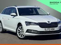 Used Skoda Superb SE L 160 HP (117 kW) 2023 Moon white metallic Estate