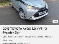 Used Toyota Aygo x-press 2015 Silver Hatchback