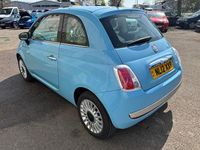 Used Fiat 500 Lounge 69 HP (50 kW) 2012 Blue Hatchback
