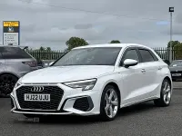 Used Audi A3 e-tron S-Line 2022 White Hatchback