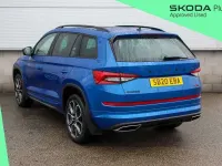 Used Skoda Kodiaq vRS 236 HP (173 kW) 2020 Race blue metallic SUV
