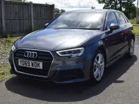 Used Audi A3 S-Line 116 HP (85 kW) 2019 Grey Sedan